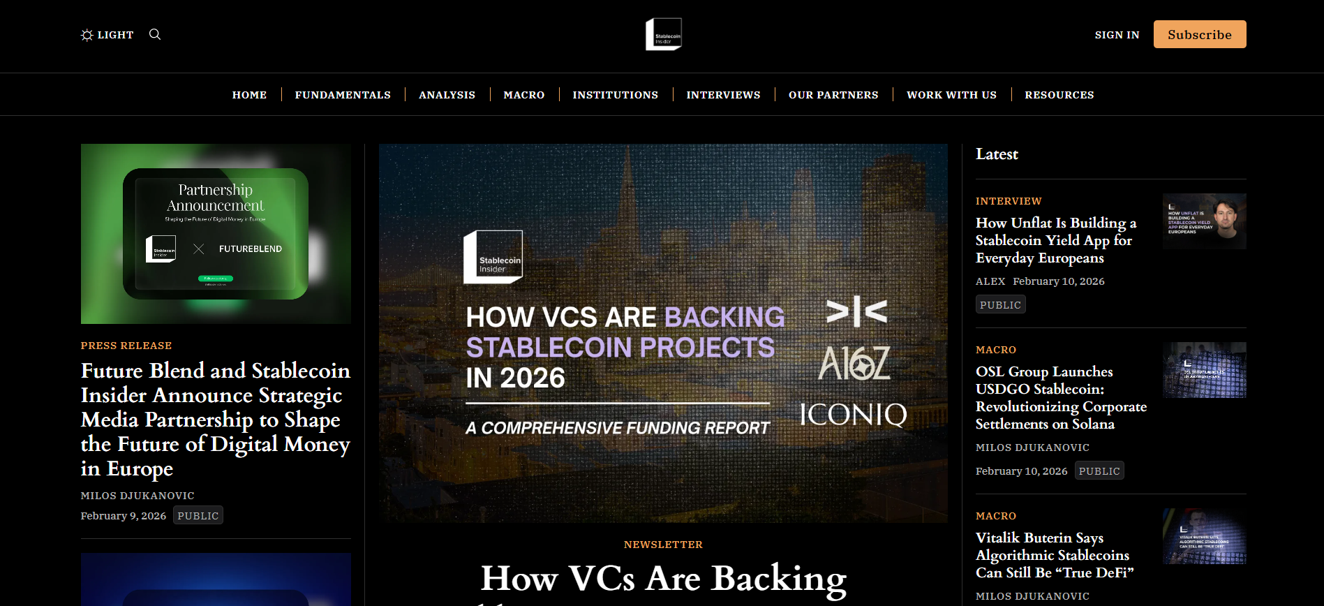 Best Stablecoin News Platform in 2026