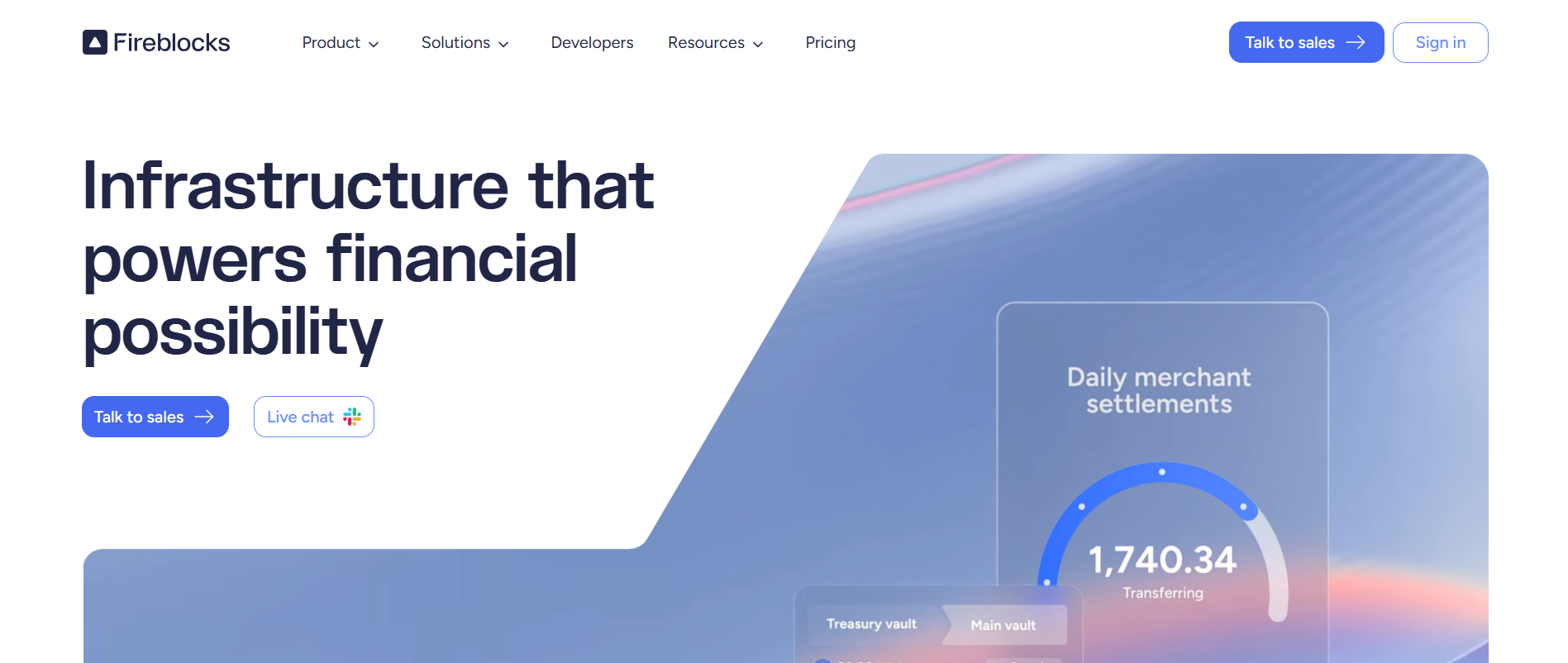 Fireblocks Stablecoin Settlement