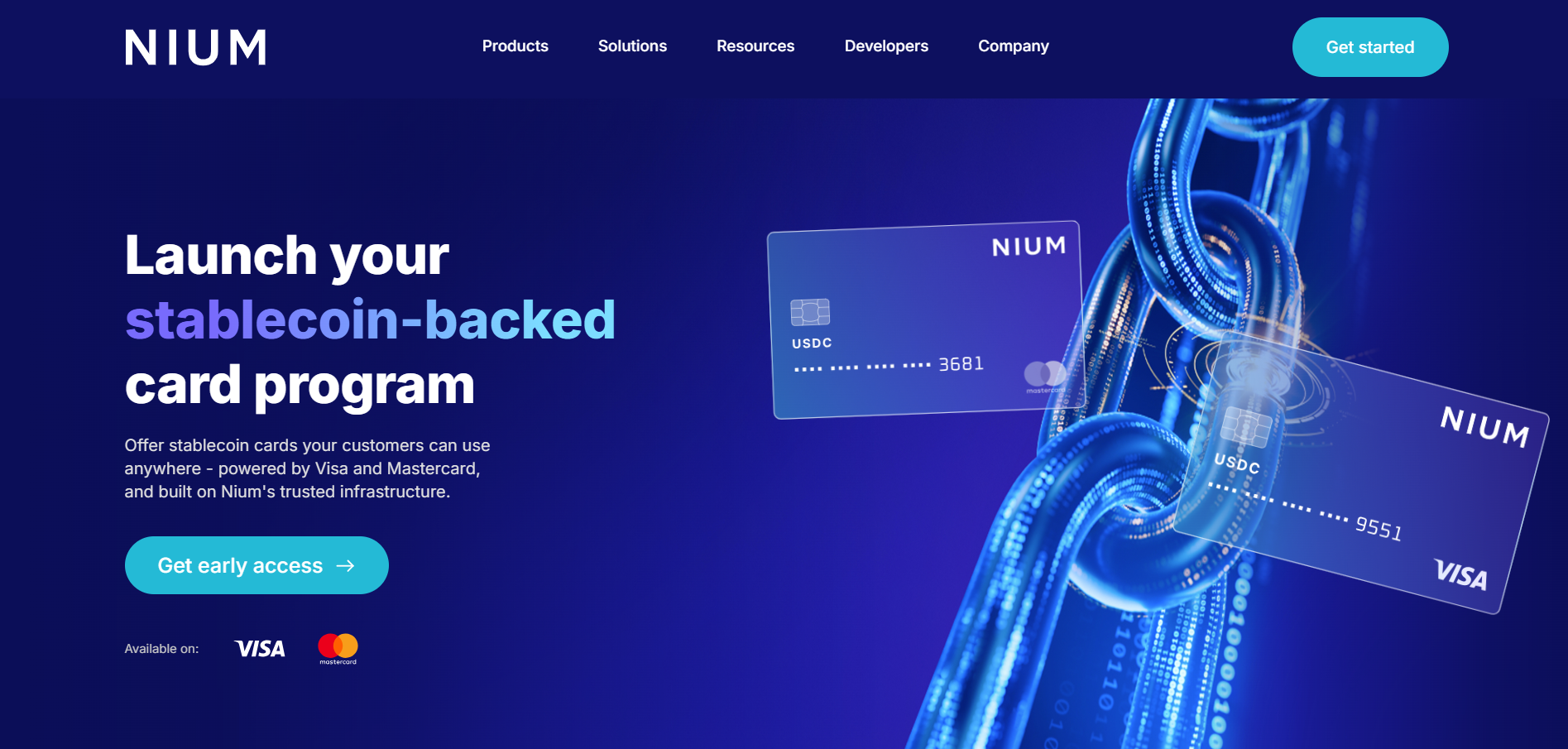Nium Stablecoin Card Issuance Platform