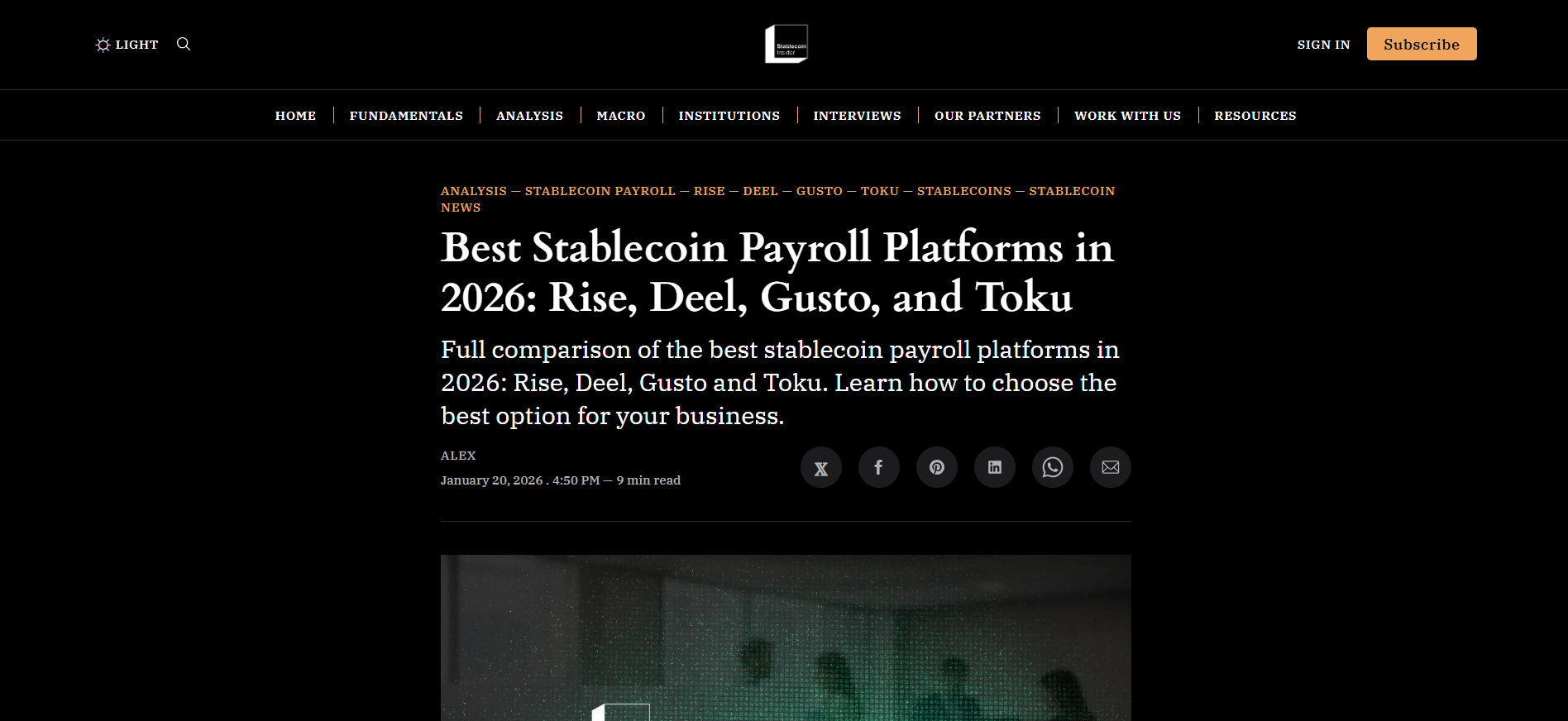 Stablecoin Payroll Platforms