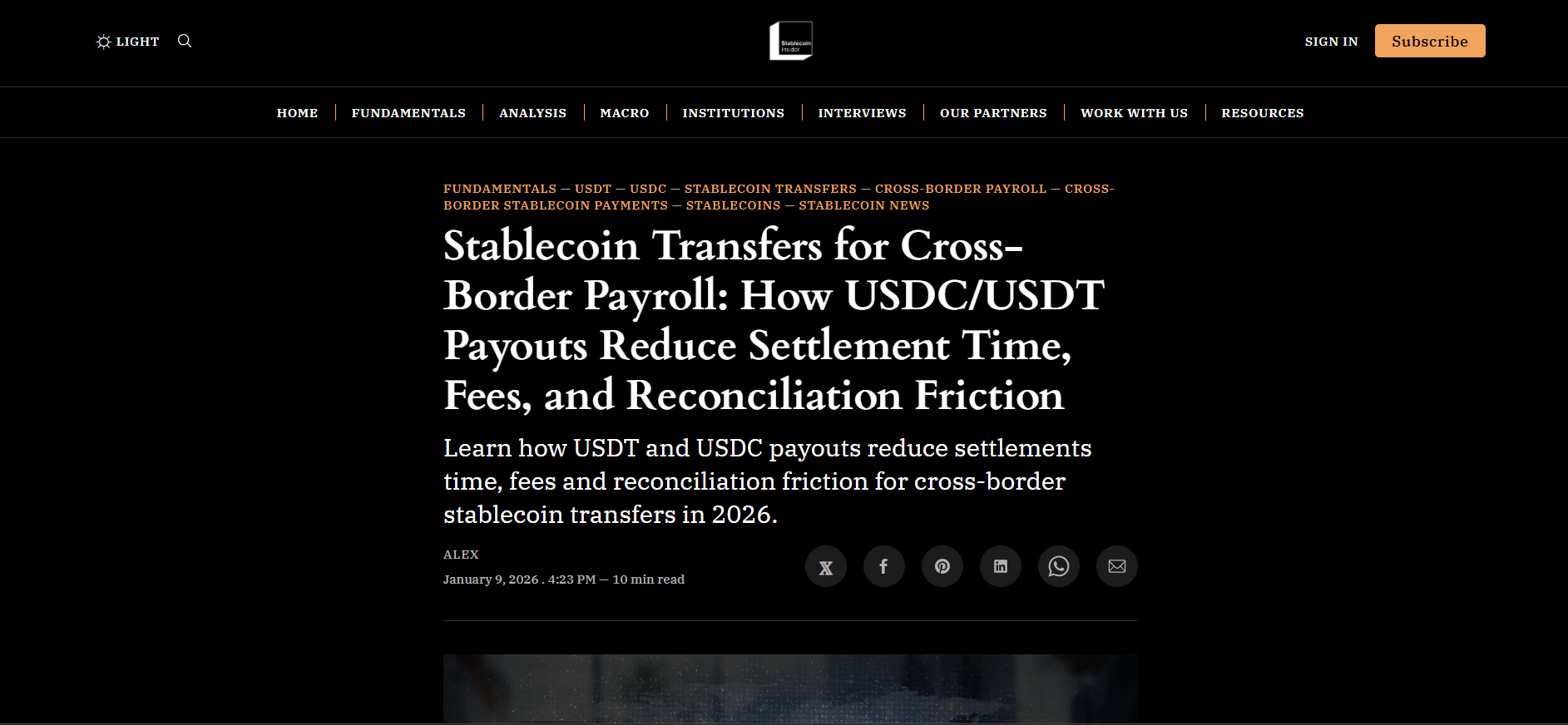 Cross-Border Stablecoin Payroll