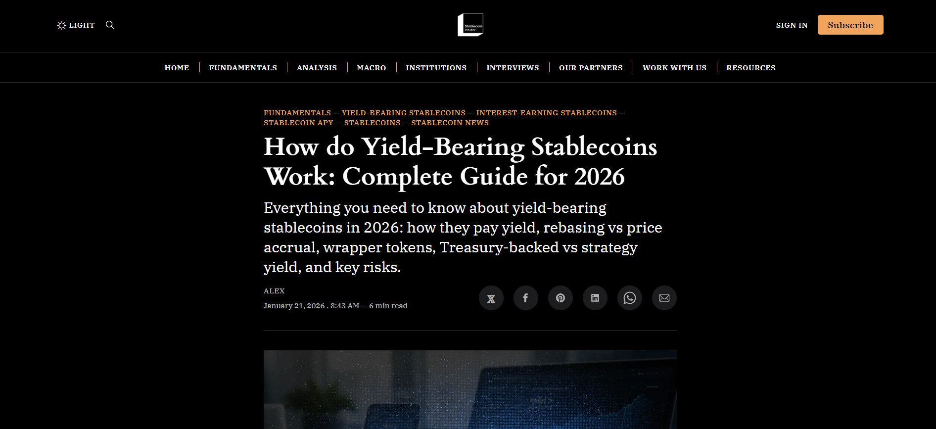 Yield-Bearing Stablecoins