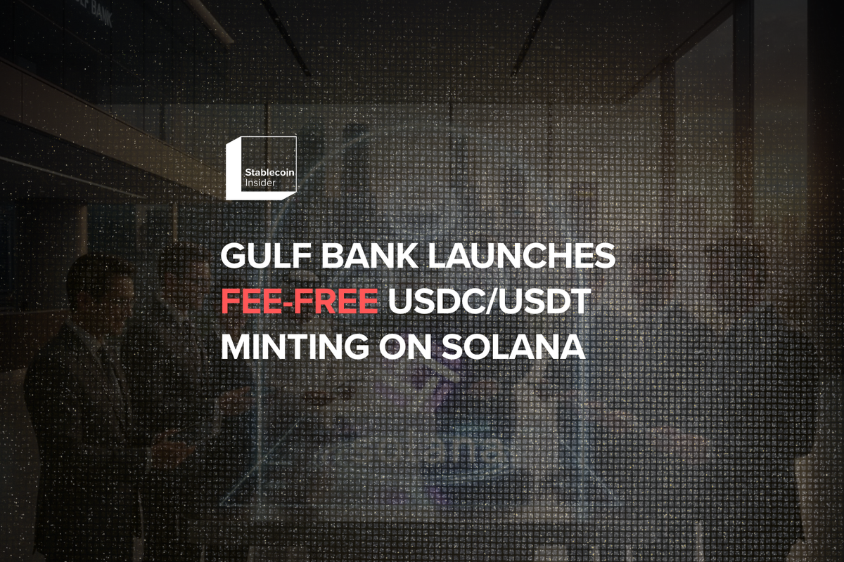 Singapore Gulf Bank Launches Fee-Free USDC and USDT Minting on Solana