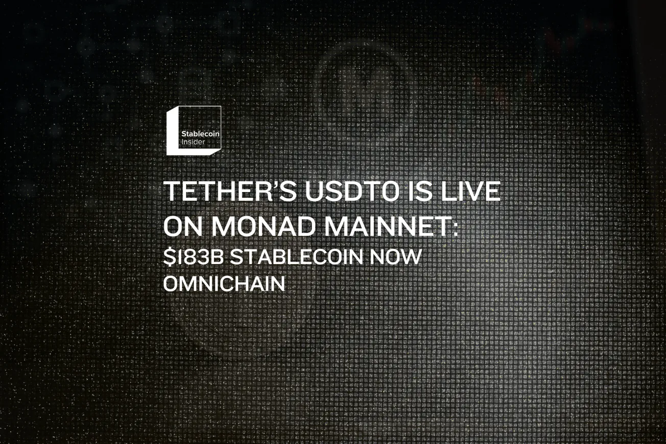 Tether’s USDT0 Live on Monad 